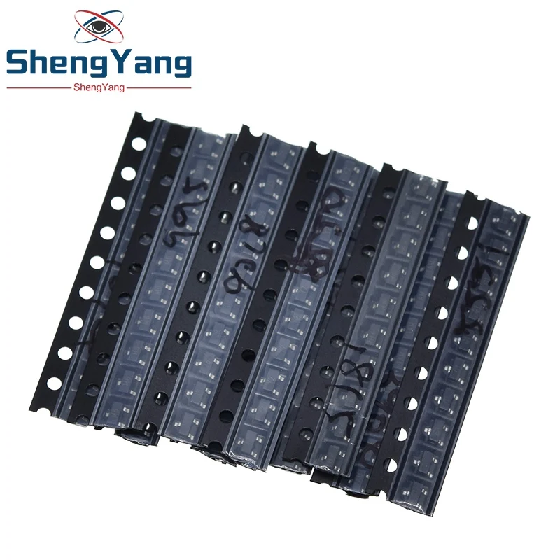 Комплект транзисторов SOT 23 SMD S9013 S9014 S9015 S9018 MMBT3904 MMBT3906 SS8050 SS8550 2N5551 2SC1815 всего 10 видов