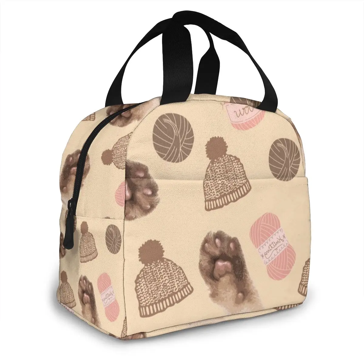 Горячая Распродажа Термосумка для пикника ланча с принтом кошки сумка