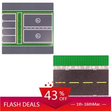 ENLIGHTEN City 32x32 Road Street Baseplate прямой перекладина кривая T Junction