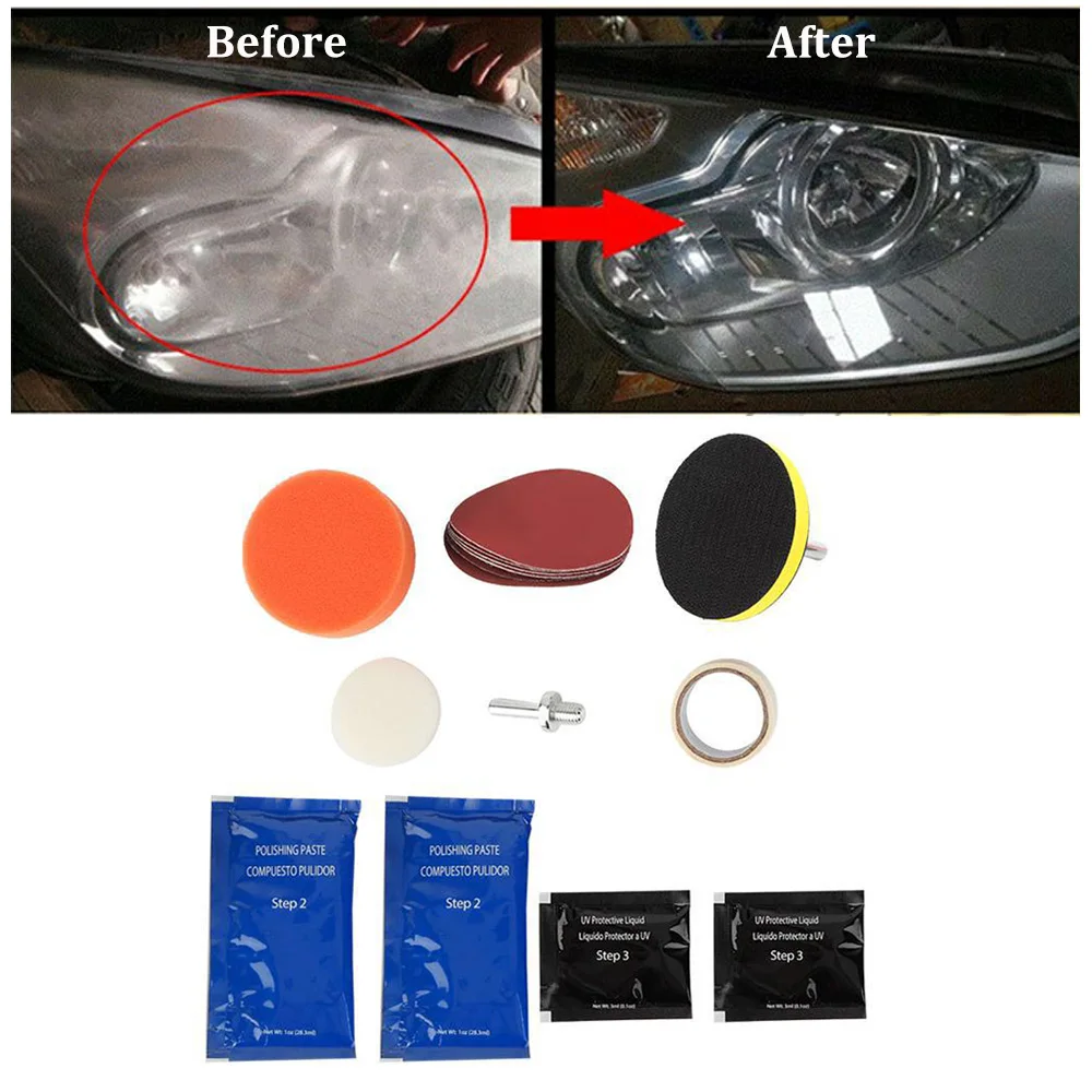 15 шт./компл. головной светильник полировки инструмент M10 автомобилей