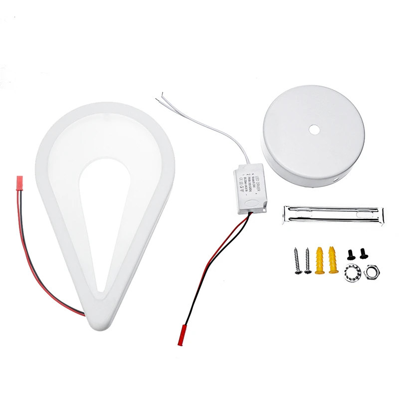 

36 LED Wall light drop-shaped Leaf Shape rail project oval LED wall lamp bedroom wall lamps Home Decor Night Light 85-265V