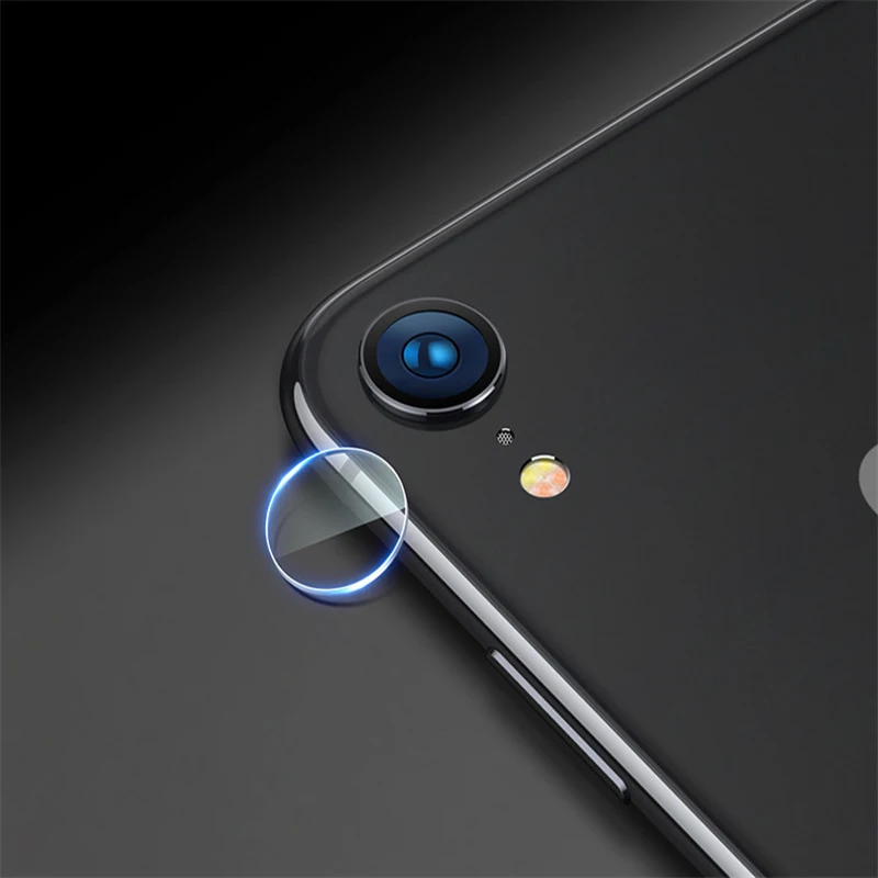Luxury Metal Lens For iphone XR Protection Ring Camera Guard Circle + Mobile Phone Transparent Side Film /Lens Film Protector