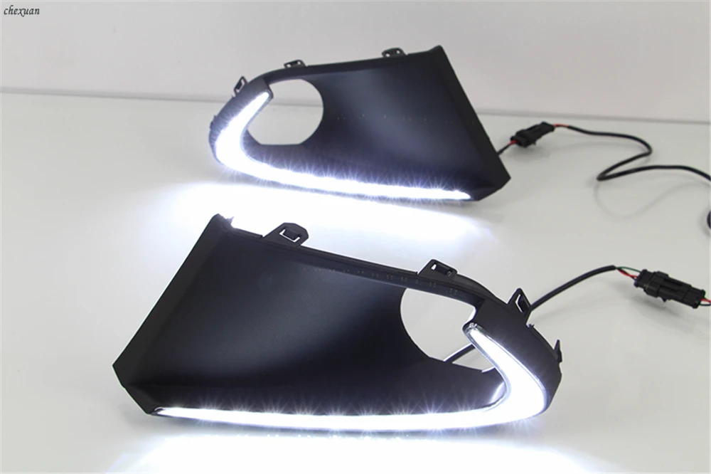 2 шт. светодиодный объектива Противотуманные фары лампы 3 цвета Ангельские глазки