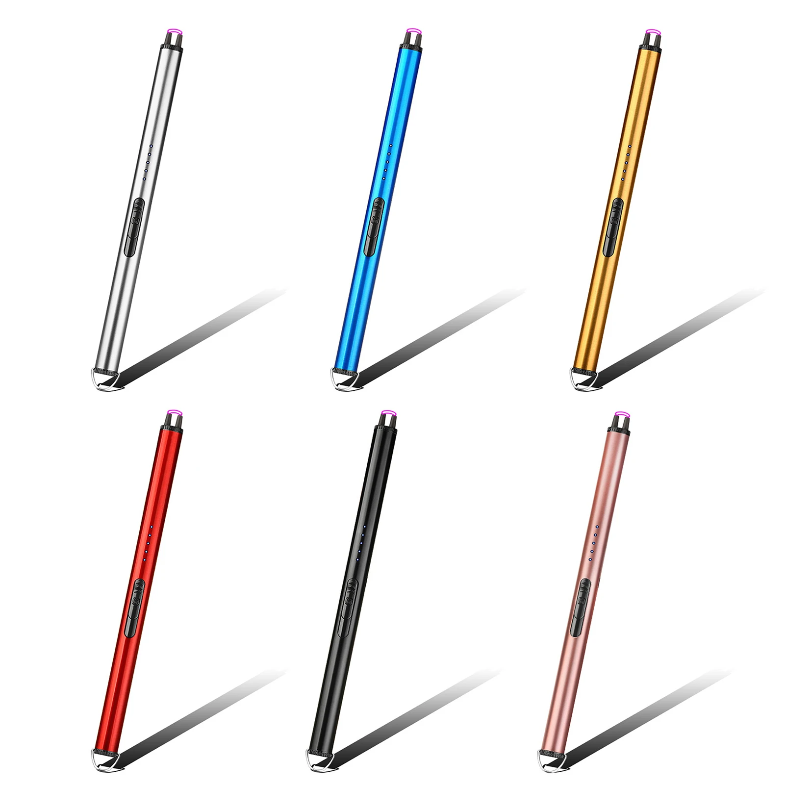 

Kitchen lighter colorful metal Igniter Gift Box Charging Arc Kitchen Appliance Portable Fire tool durable cook tool Lighter