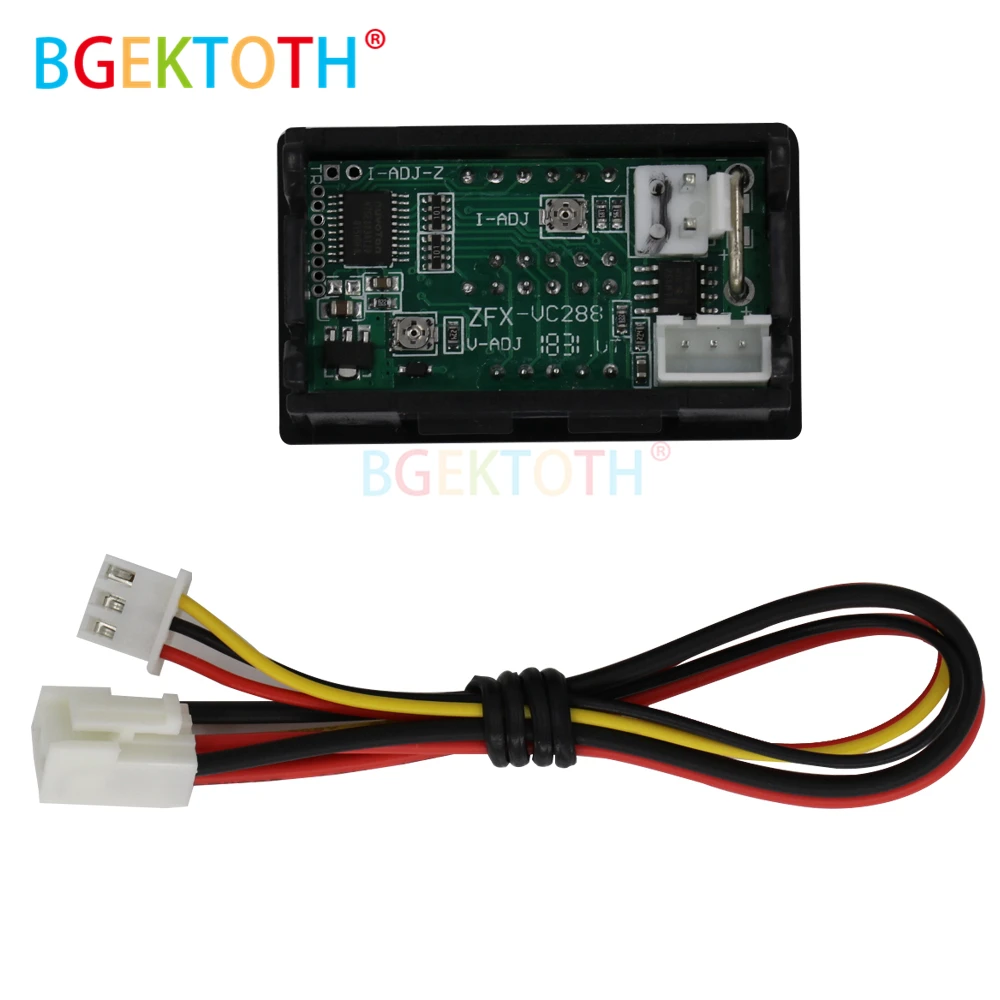 Мини цифровой вольтметр амперметр DC 100 в 10A Панель Ампер Вольт Напряжение