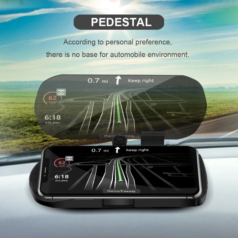 

HUD Head up Display GPS Windshield Projector Car GPS Dual Mode Speedometer with Over Current Protection