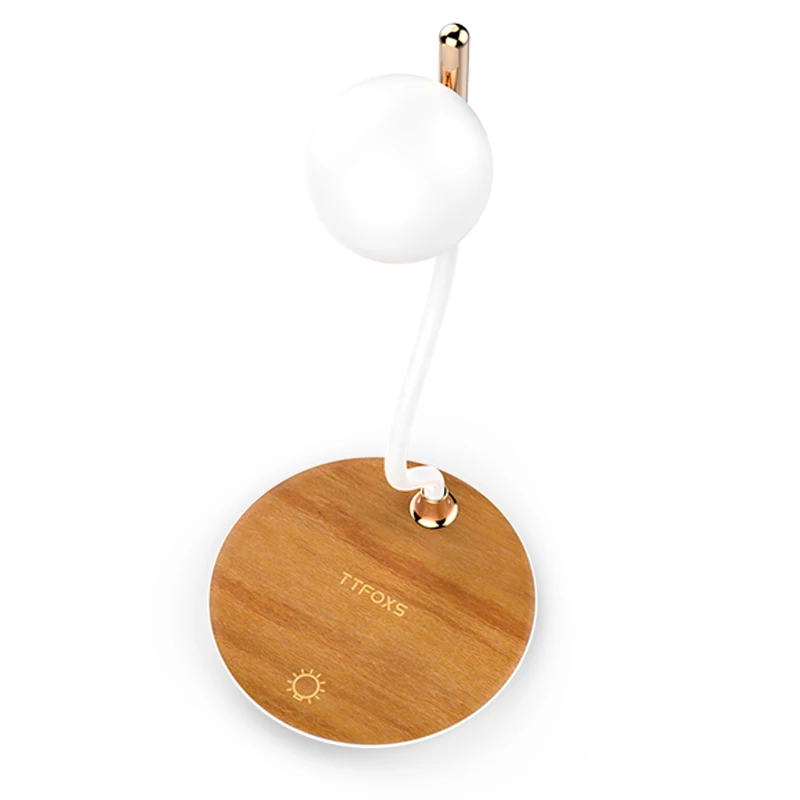 Беспроводное зарядное устройство Qi со светодиодной подсветкой настольная лампа