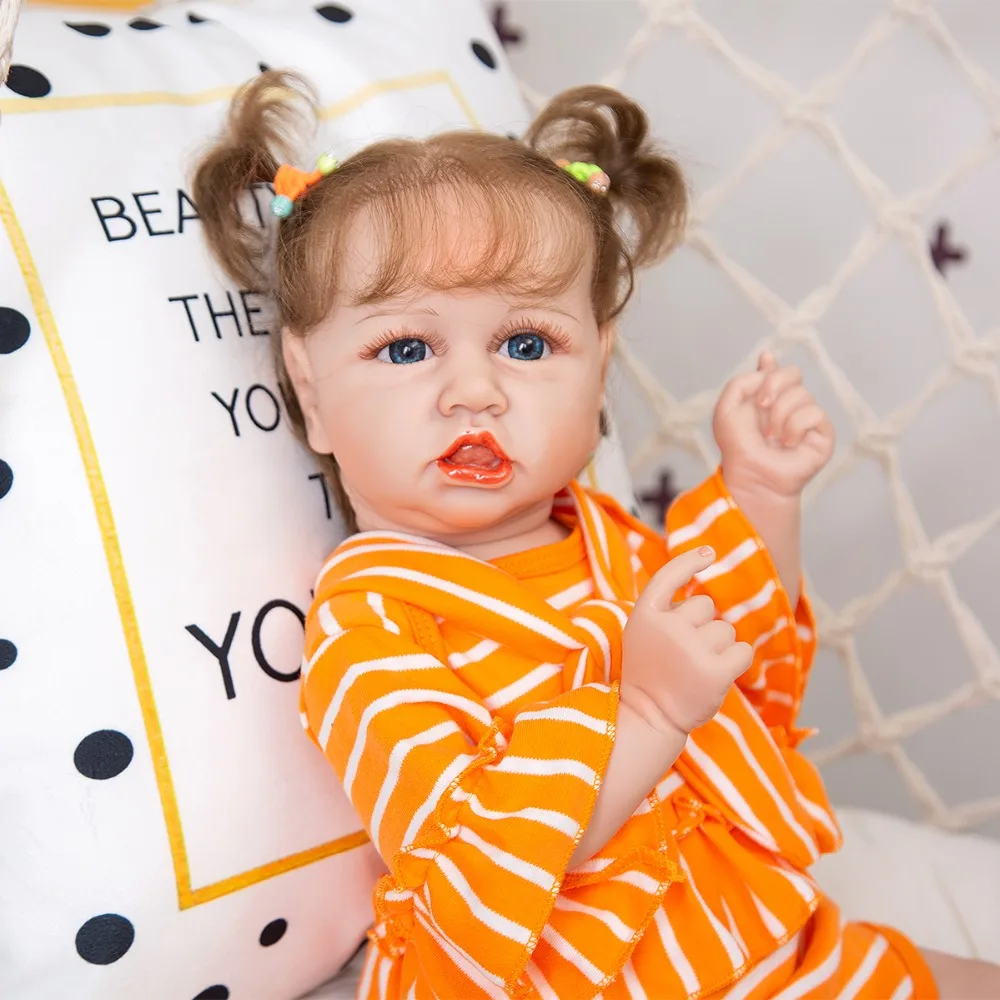 

Boneca Reboron Baby Doll Toys full Body Silicone Realistic bebe Reaborn Babies Dolls Kids Playmate Birthday Gift