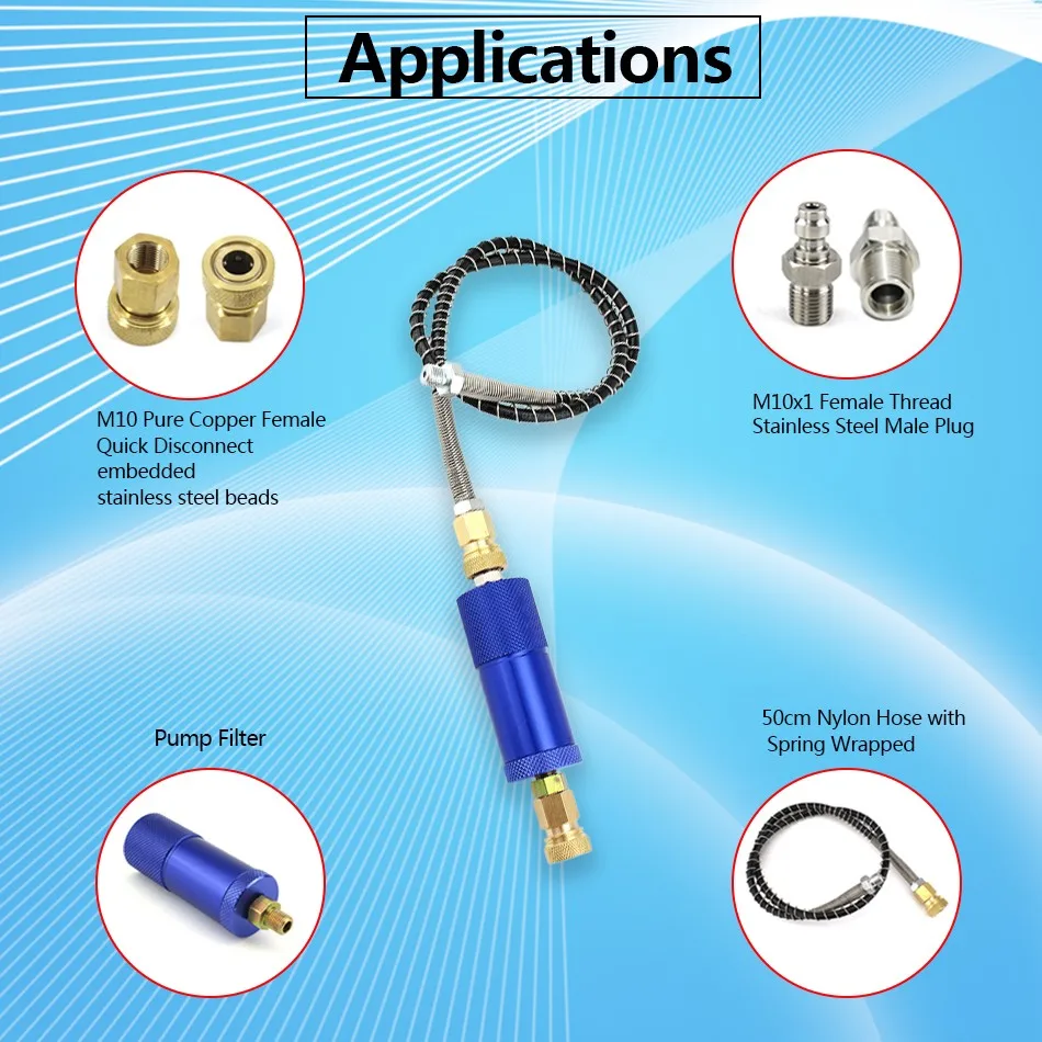 Ручной насос PCP для пейнтбола воздушный фильтр сепаратор воды и масла нитевая