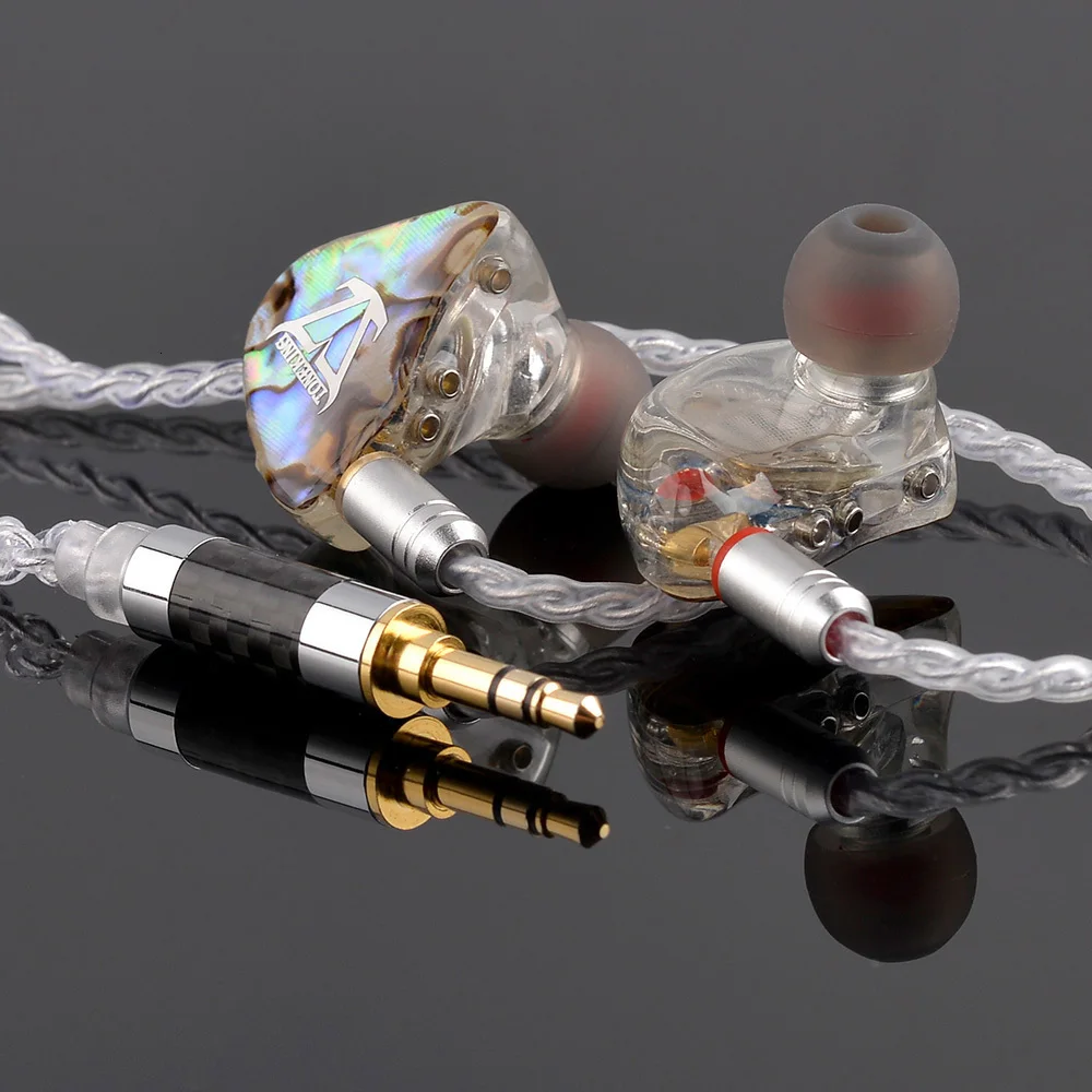 TONEKING BL1 14 мм плоская диафрагма драйвер в ухо наушник клиент монитор наушники с MMCX съемный Модернизированный серебряный кабель