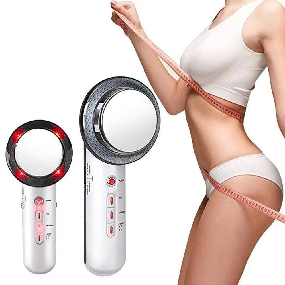

Massager 3 In 1 Face Lifting EMS Infrared Ultrasonic Body Massager Device SPA Slimming Fat Burner Cavitation Face Beauty Machine