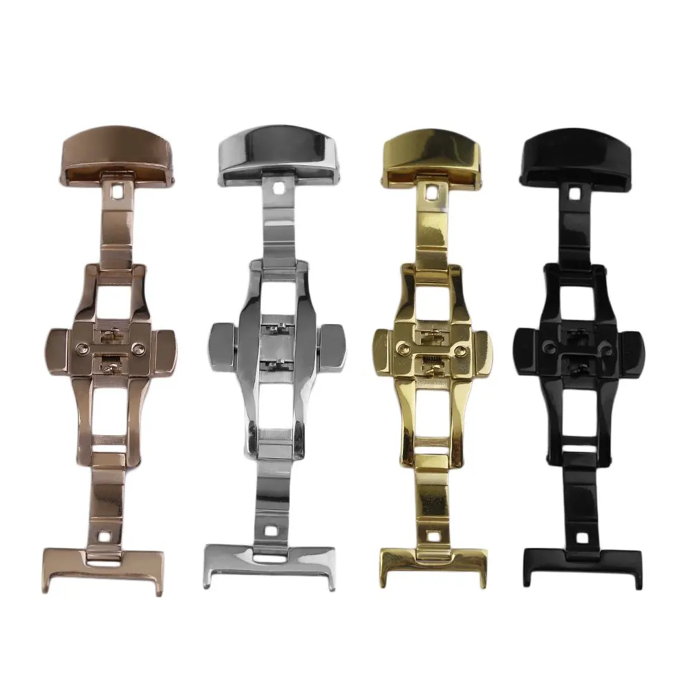 Ремешок для часов OUTAD из нержавеющей стали с пряжкой прочная складная