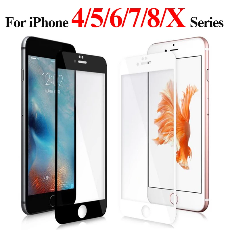 Защитное стекло для iPhone aphone 6 s s6 7 8 plus x 10 se протектор i phone 7plus 4 4S 5 5S s5 5c aifone glas |