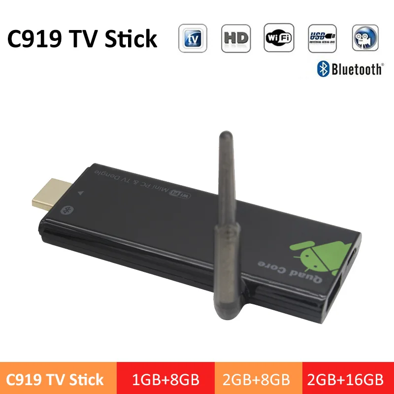 CX919 мини ПК Android 7 0 ТВ приставка RK3229 32 бит четырехъядерный Wifi дисплей донгл