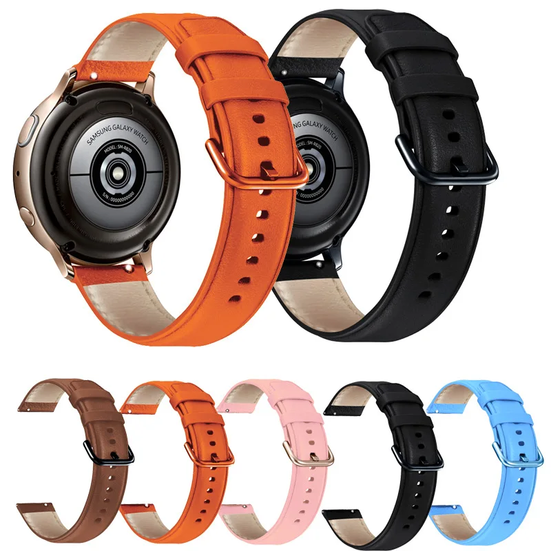 Ремешок Geninue для наручных часов кожаный браслет Samsung galaxy Watch Active 42 мм Gear S2 смарт