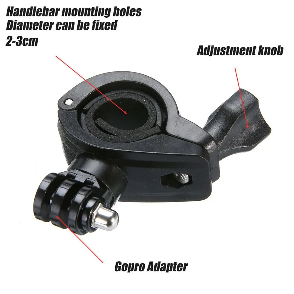 

Держатель кронштейна для камеры Gopro Hero, велосипеда, мотоцикла, Go Pro Hero 8/7/6/5/4/3 + подставка для экшн-камеры, рамка с зажимом 2020