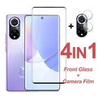 Для Honor 50 Huawei Nova 9 8 Pro защита экрана полное покрытие Закаленное стекло Защитная пленка для объектива камеры телефона на Honor 50 X20 SE