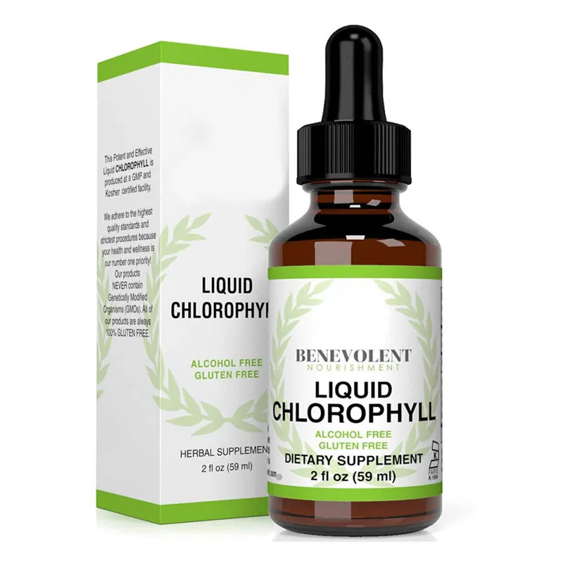 

Chlorophyll Liquid Drops Chlorophyll Liquid Extract Dietary Supplement For Digestive Immune Copper for High Stability