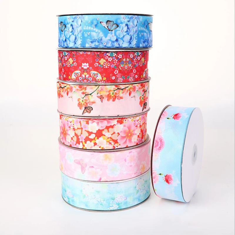 5 ярдов/партия атласные ленты с принтом 25/40 мм|Ленты для шитья| |