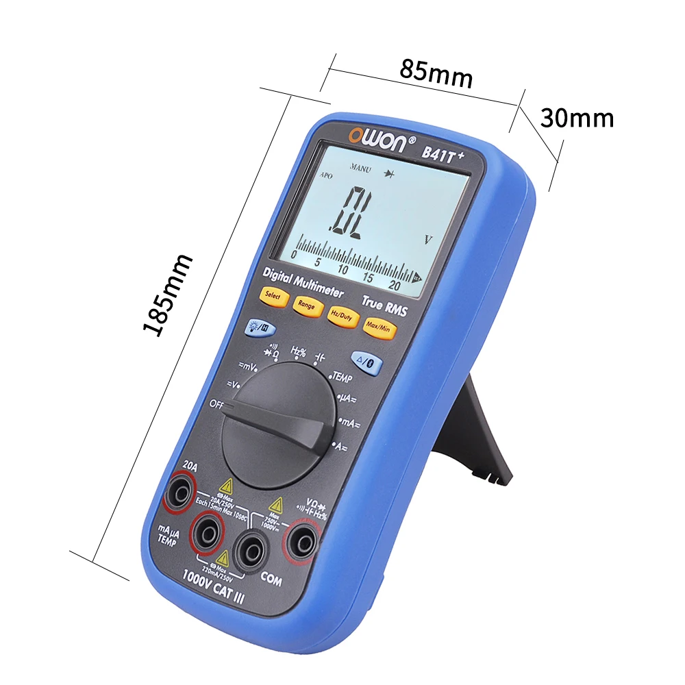 Цифровой мультиметр OWON B41T + умный Автомобильный 4 1/2 с Bluetooth точный