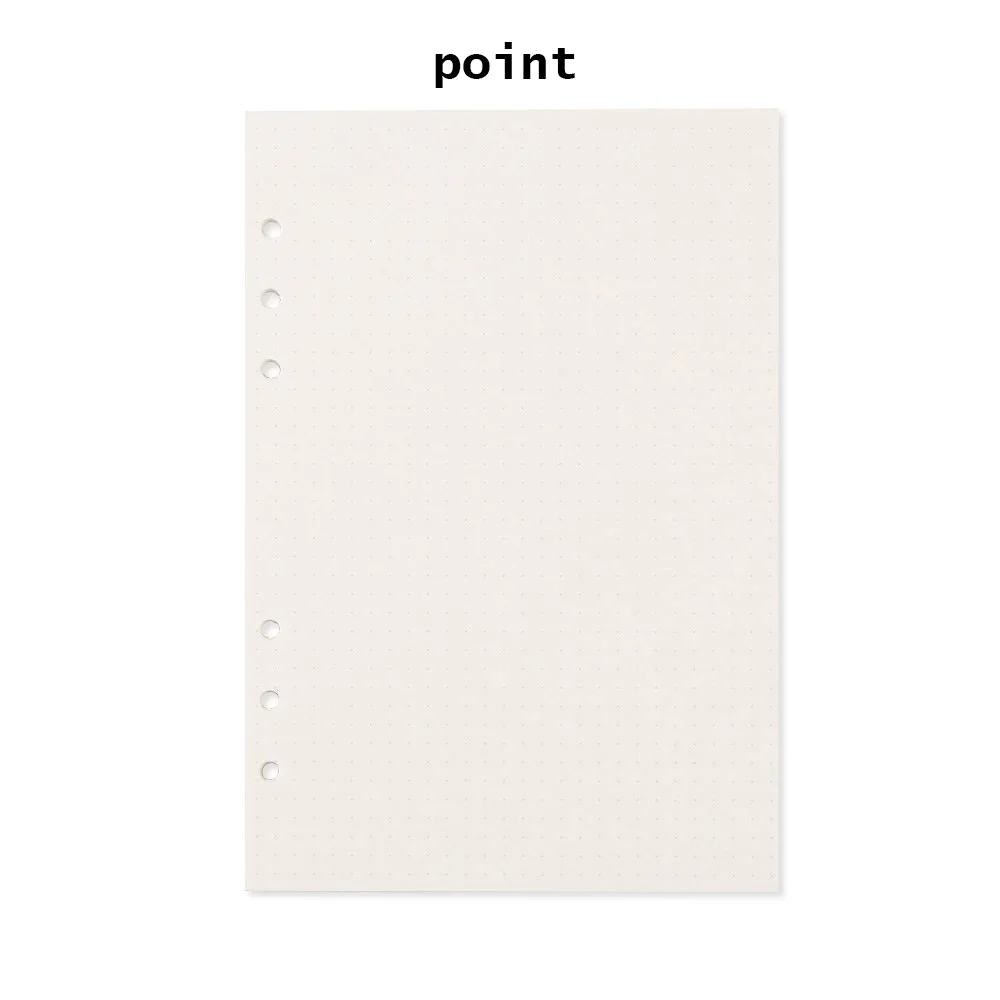 45 sheets Point A5 A6 войлочный Тканевый блокнот бумажный планировщик внутреннее кольцо для страниц Настольный держатель бумаги портативный дневник подарок - Цвет: 45 sheets Point