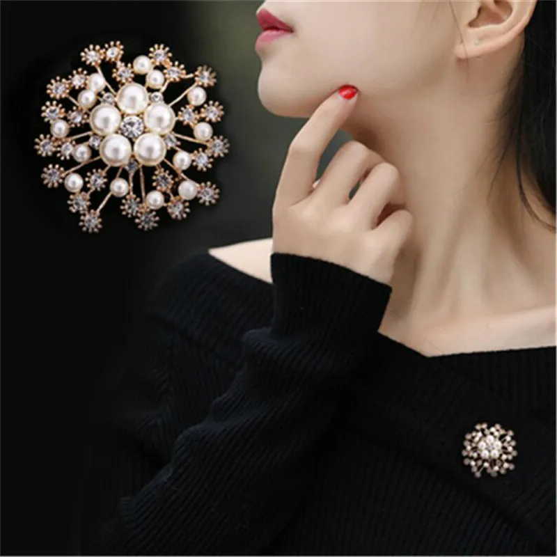 С украшением в виде кристаллов броши цветов большой бант брошь с застежкой для