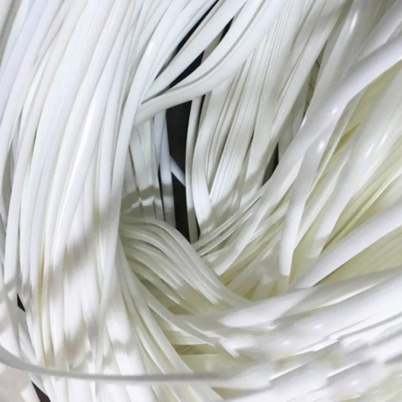 70 метров (500 г) Ширина: 8 мм белый градиент плоская синтетическая ротанговая ткань