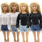 Одежда для куклы 16, свитер с длинными рукавами, штаны, джинсовая сетка, повседневная одежда, аксессуары, одежда, платье для куклы Барби, подарок для девочки