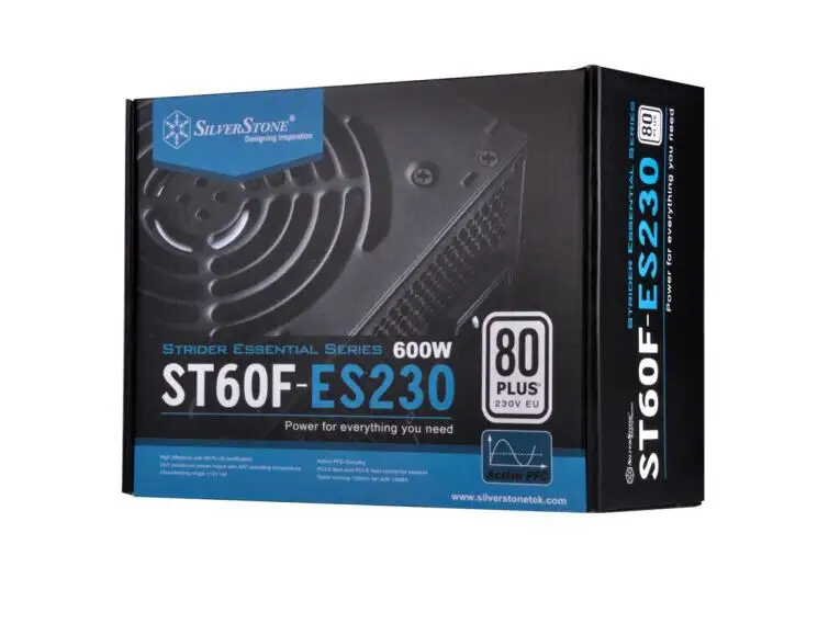 

SilverStone 600W ST60F-ES230 (80plus /12cm Fan/Active PFC/ATX power supply)