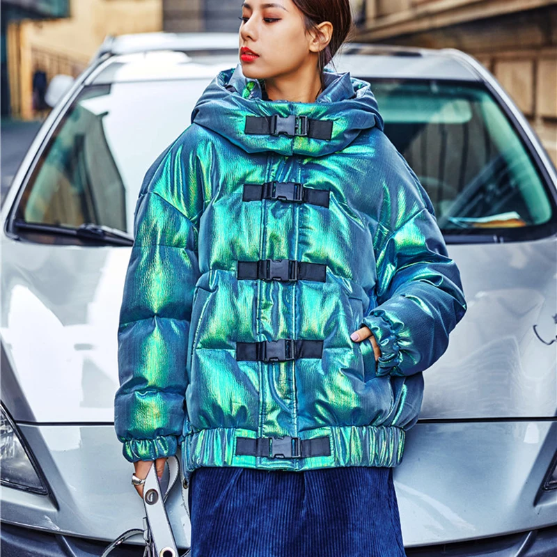 Женская зимняя теплая куртка с капюшоном женское хлопковое пальто 2020 новая мода