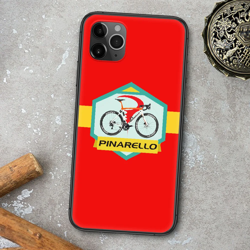 

Italian Bicycle Brand Pinarello Phone Case For Iphone 4 4s 5 5S SE 5C 6 6S 7 8 Plus X XS XR 11 12 Mini Pro Max 2020 black Cover