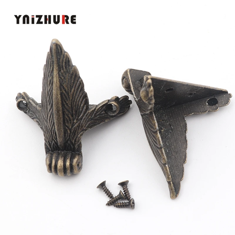 Ножки из цинкового сплава в форме зверя Декоративные ножки листа розы винтажная