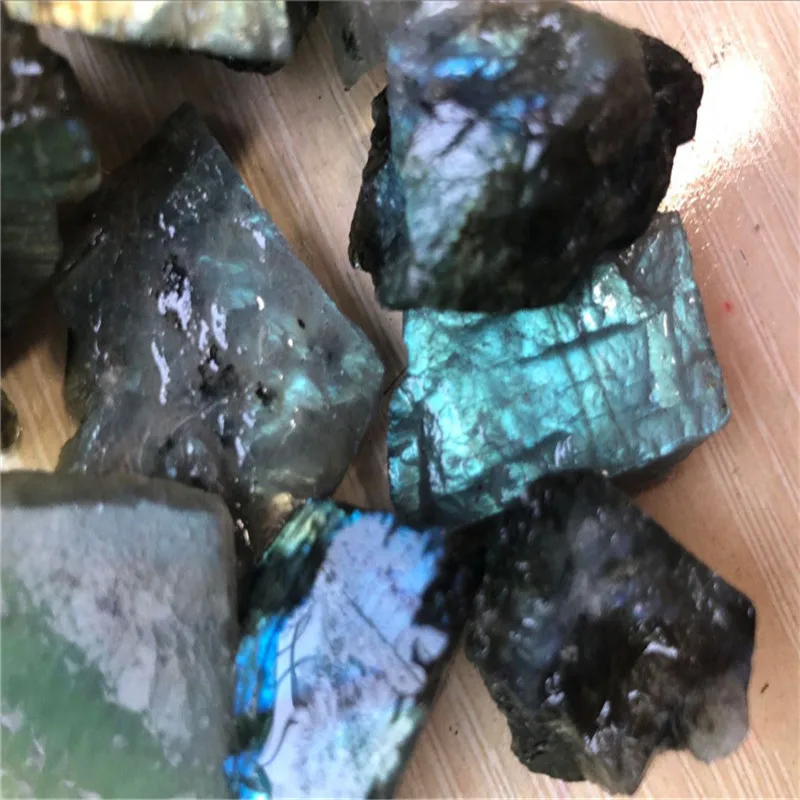 Красивый грубый натуральный тяжелый флэш Лабрадорит кристалл драгоценный