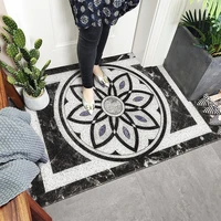 black stripe hallway door mat carpet kitchen mat bath mat non slip mat can be cut home doormat pvc silk loop entrance mat carpet