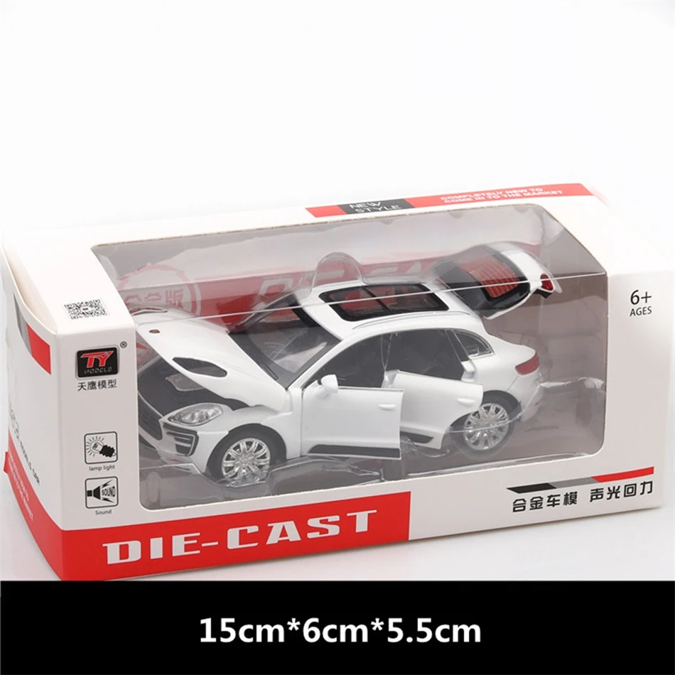 

1:32 macan metal off-road vehicle pull back alloy toy cars sound light diecasts toy vehicles collection children's toys models