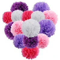 300 pcs 12 30cm 30 colors tissue paper pom poms flower balls paper fowlers diy weddings birthday home decorations baby shower