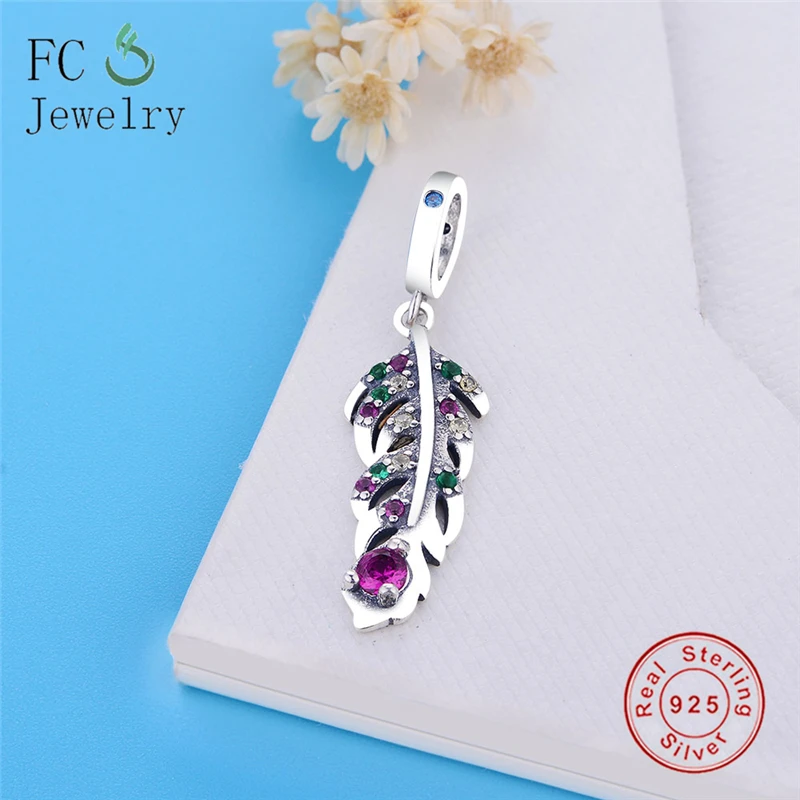 

Подходит для оригинального очаровательного браслета 925 пробы Серебряные Листья бусы с подвеской-шармом с микс CZ DIY ювелирных изделий