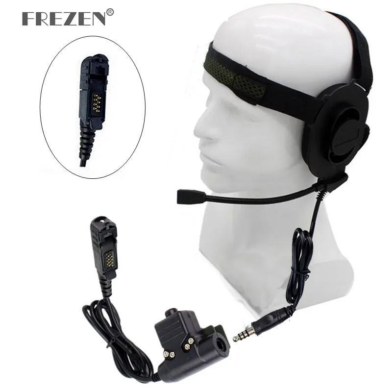 

HD01 Z тактическая гарнитура Bowman Elite II с адаптером U94 Z113 стандартная версия PTT для Motorola MTP3100 3150 P6620 P6600 радио