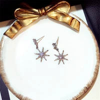 diamonds snowflake s925 sterling silver earrings women bohemia wedding fine fashion jewelry star silver earrings for gift luxury