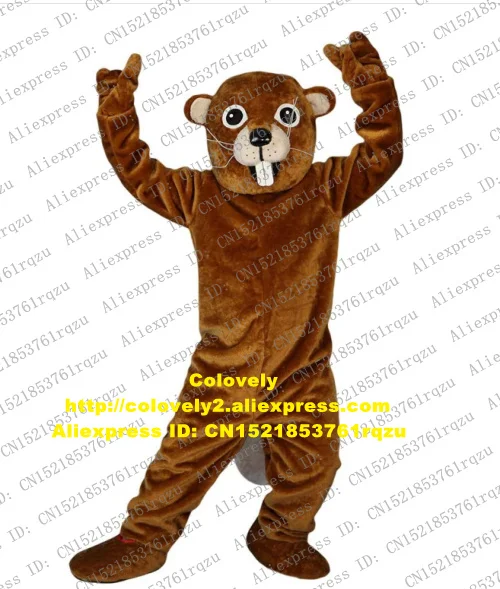 Коричневая выдра лютра бобр нутриа арахис бобак Гофер талисман костюм для