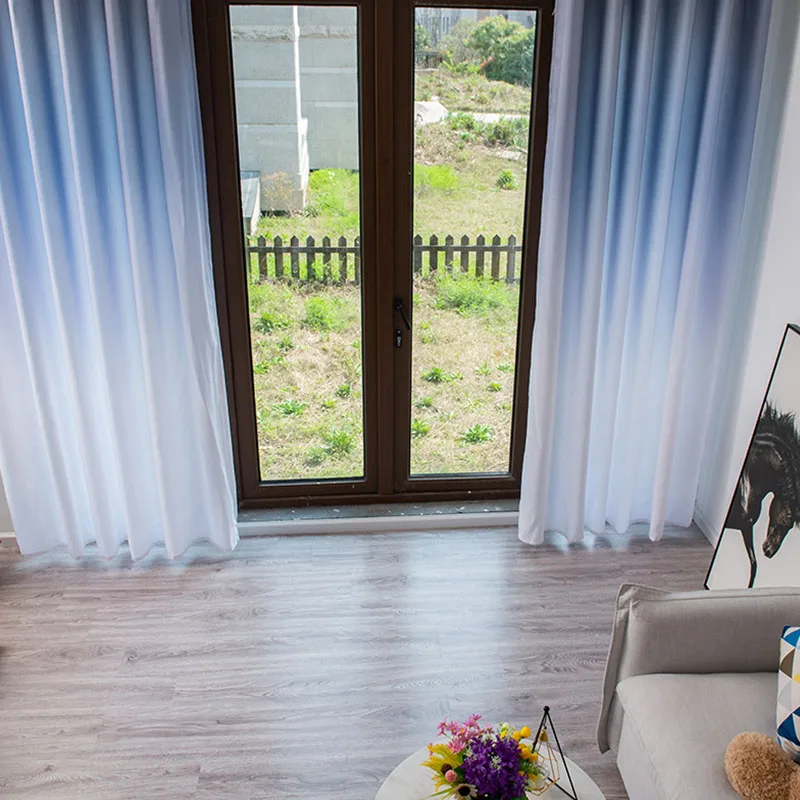 

Gradient color window curtains living room bedroom kitchen curtains and blackout curtains for window shading