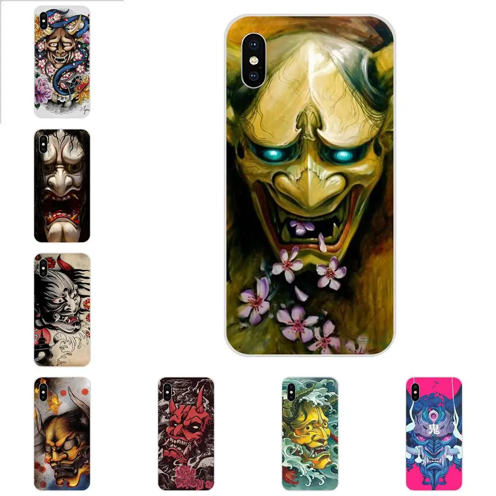 Крутая лучшая японская маска демон они Ханья для Huawei P7 P8 P9 P10 P20 P30 Lite Mini Plus Pro Y9 Prime P