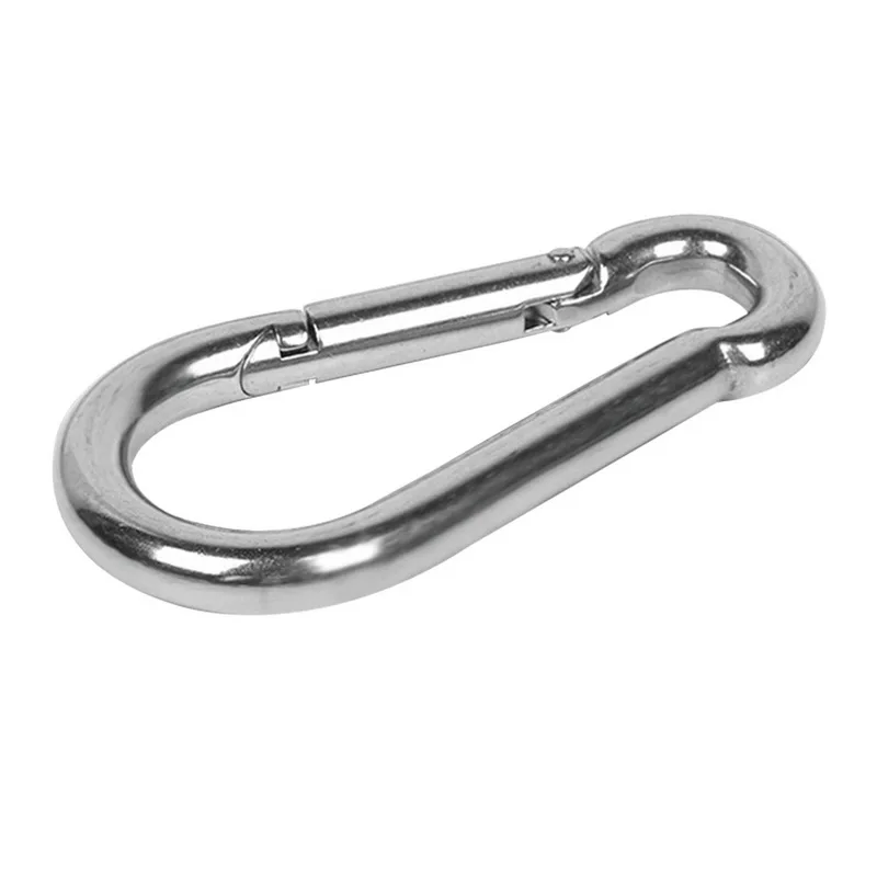 Hot Sale New M6 M8 Stainless Steel Carabiner Spring Hook Multitool Mountaineering Buckle Lock Camping Rope | Обустройство дома
