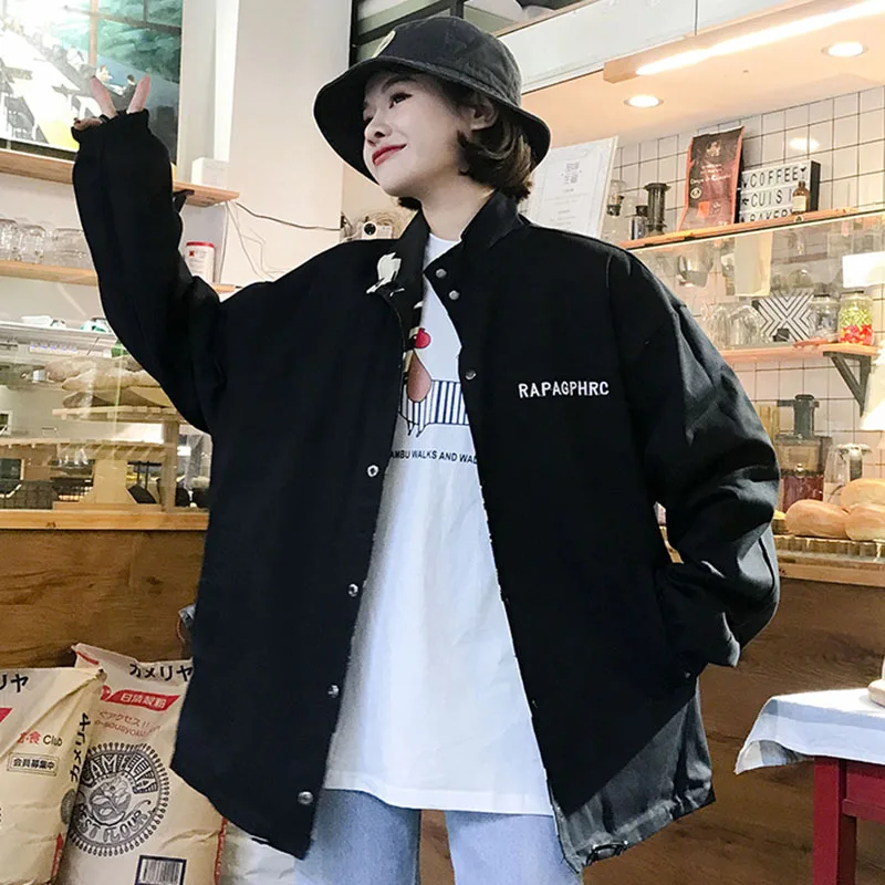 Двусторонняя Женская куртка большого размера весна осень 2019 новая свободная с