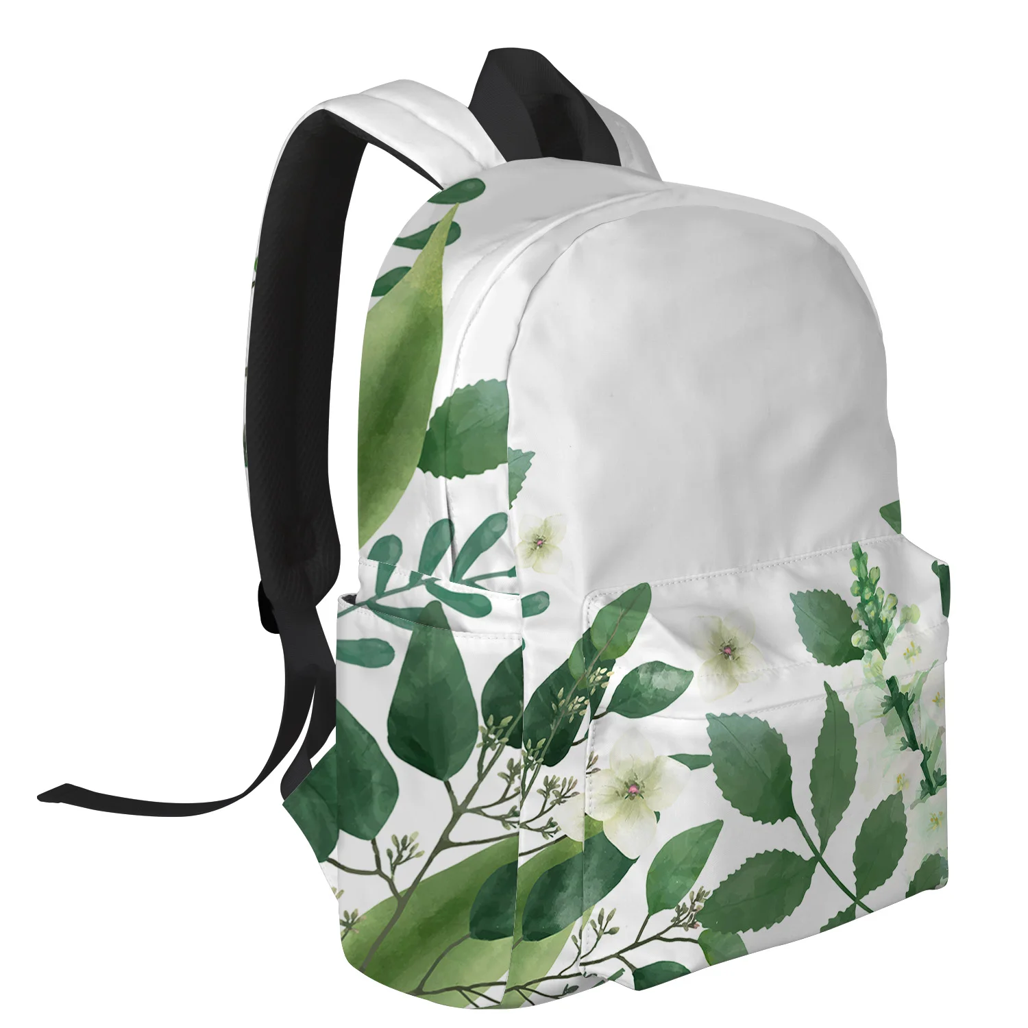 Nordic Green Plants Night Light Reflective Computer Backpack College Backpacks Casual Daypacks Sports Easy To Clean | Багаж и сумки