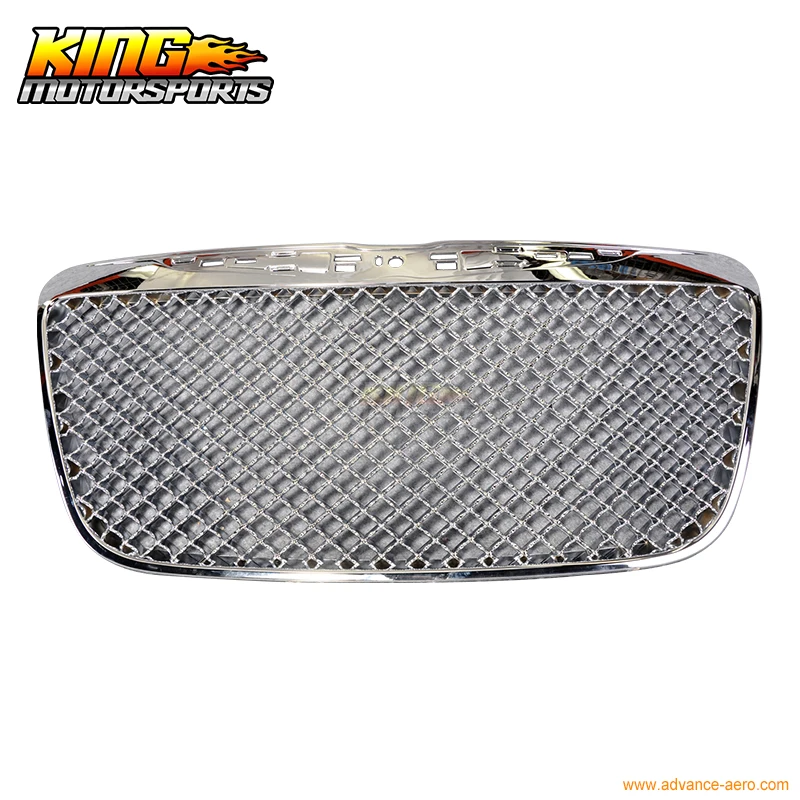 Подходит для 2011 2014 Chrysler 300 300C B стиль хром Передняя сетка гриль решетка горячая