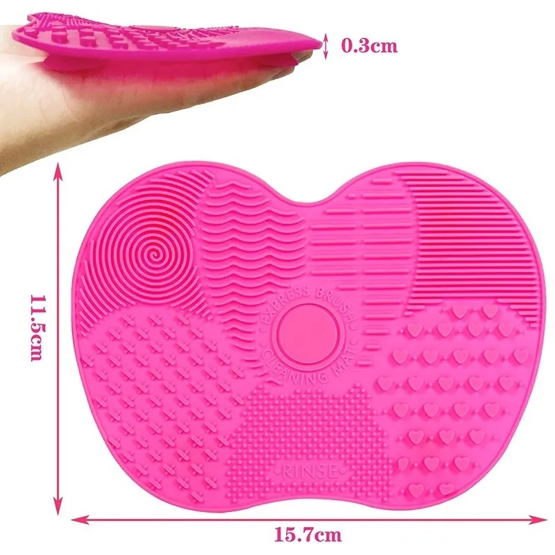 

1 Pack Makeup Brush Cleaner Silicone Cleaning Pads Cleaning Makeup Brush Cleaning Tool Brush Cleaner for Women Girls Wife