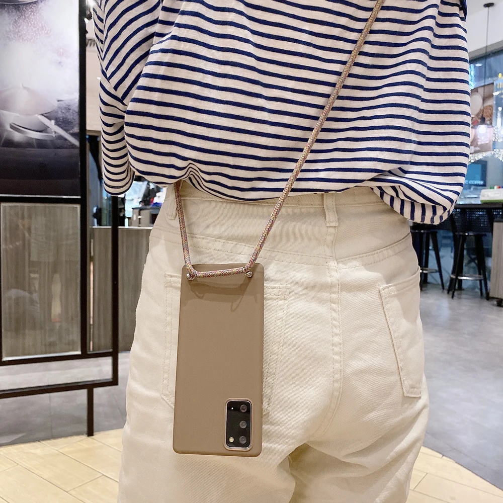Чехол с ремешком на плечо для Huawei Honor 30s 30 Pro 10 9 8 Lite 9S 9A 8X 7X 6X P Smart 2019 | Мобильные