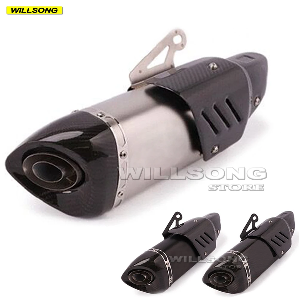 Выхлопная труба для мотоцикла 36/51 мм глушитель с дБ убийцей из натурального