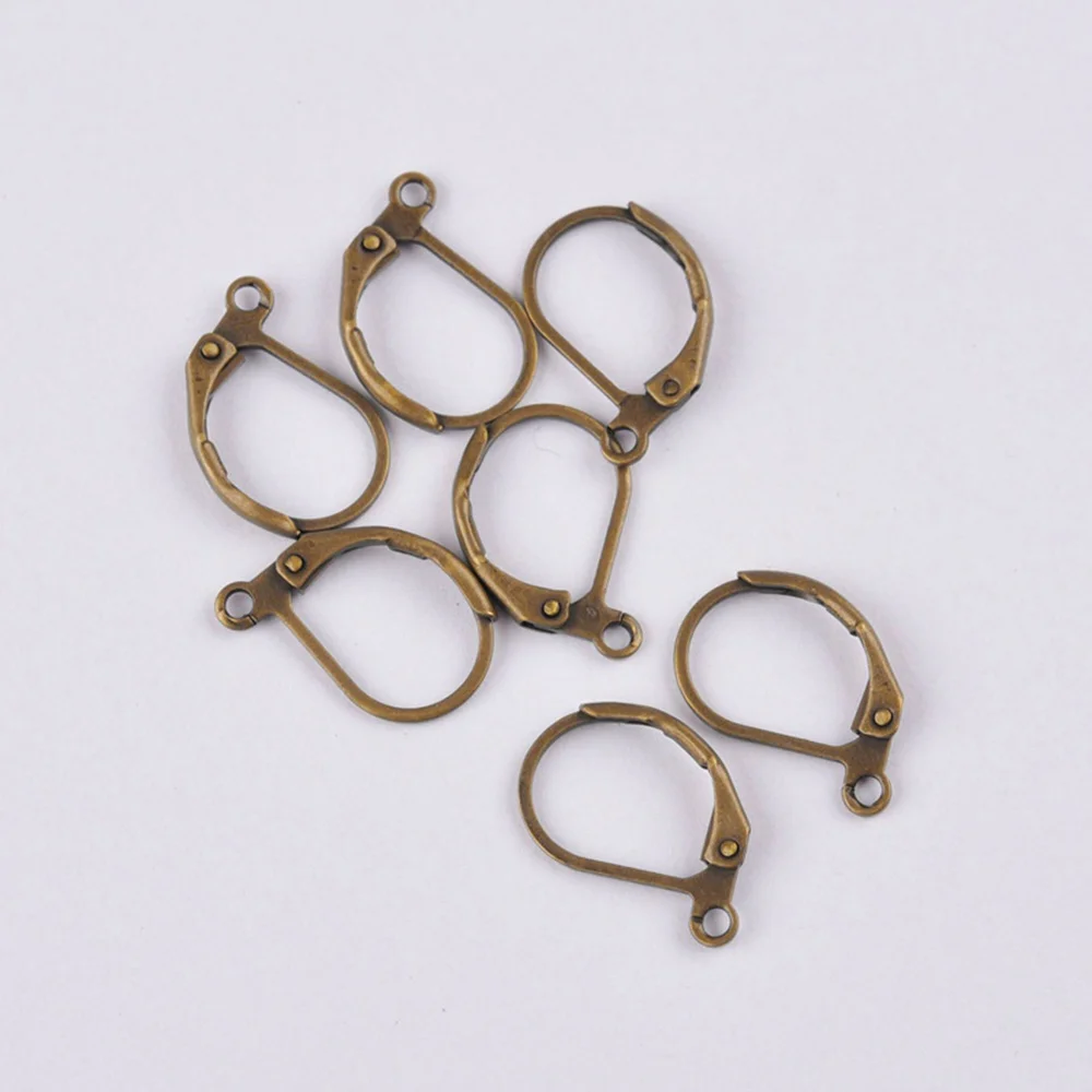 1000pcs Antique Bronze Earrings Jewelry Components Handmade Beadings Findings Earring Leverback Earwire Clasps&Hooks